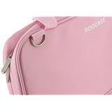 ASUS Eee PC 1005HA-VU1X-WT 10.1-Inch Netbook Carrying Bag with Shoulder Strap (Hawaiian Flower Design - Pink)