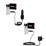 Car and Wall Charger Essential Kit for the Toshiba Camileo S20 HD Camcorder - uses Gomadic TipExchange Technology