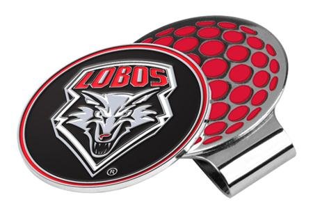 New Mexico Lobos Unm Ncaa Hat Golf Clip With Ball Marker