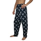 Mens MLB New York Yankees Cotton Thermal Sleepwear / Pajama Pants - Royal Blue (Size: M)