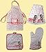 Betty Boop 4 Pcs Kitchen Linens Set, Apron, Towel, Mitt and Pot Holder