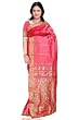 Pink Art Indian Silk Sari with designer Pallu