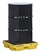 Justrite 28652 EcoPolyBlend 12 Gallon Sump, 25" x 25" x 5.5" (LXWXH) Yellow 1 Drum Modular Accumulation Centers
