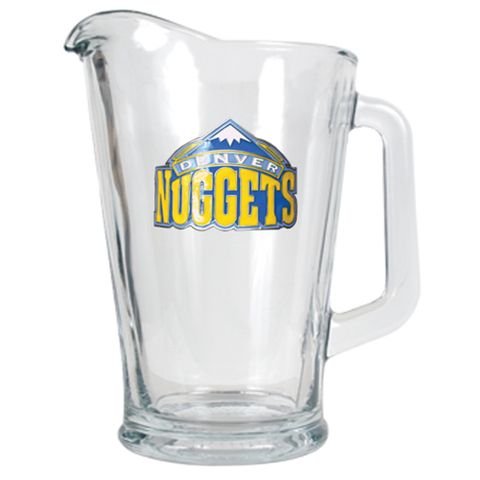 Denver Nuggets Large Glass Beer Pitcher