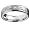 Stainless Steel True Love Waits Purity Ring with CZ - Size 6