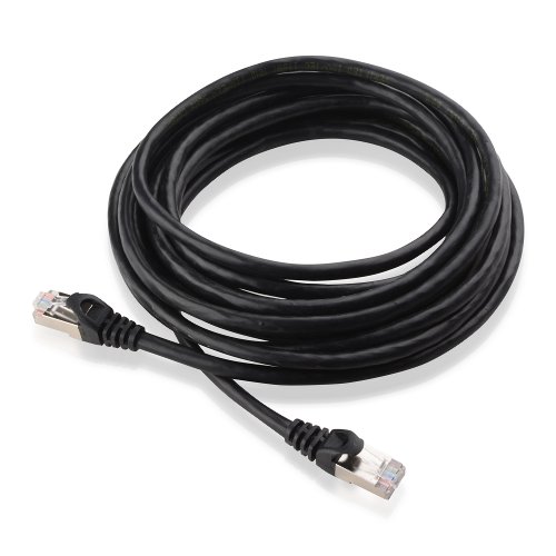 Cable Matters 5 Pack, Cat6a Snagless Shielded (SSTP/SFTP) Ethernet Patch Cable in Black 14 Feet