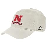 adidas Nebraska Cornhuskers White Football Slouch Hat