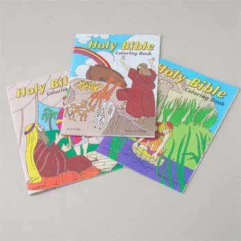 12 - CHILDRENS HOLY BIBLE COLORING MINI-BOOKS