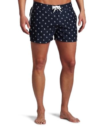 Original Penguin Men's Printed Box Swim Short Original Penguin Men's Printed Box Swim Short