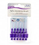 Tepe 1.1 mm Interdent Purple Brushes - Pack of 6