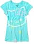 Hello Kitty Girls 7-16 Big Face T,Green,L (12)