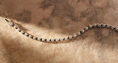 Jacquelin Farre Genuine Diamond Tennis Bracelet