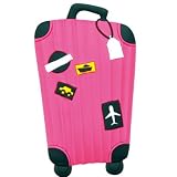 Cute Pink Suitcase Travel Luggage Tag