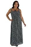 Black & White Shirred Top Chiffon Maxi Dress