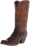 Lucchese Women's Handcrafted 1883 Laurelie Cowgirl Boot Round Toe Peant Brittle US