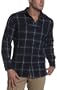 Claiborne by John Bartlett Men's Wishlist Flannel Shirt,Navy,Large