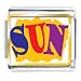 Summertime Sun Italian Charms Bracelet Link
