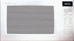 Sharp R-930AW 1-1/2-Cubic Feet 900-Watt Convection Microwave, White