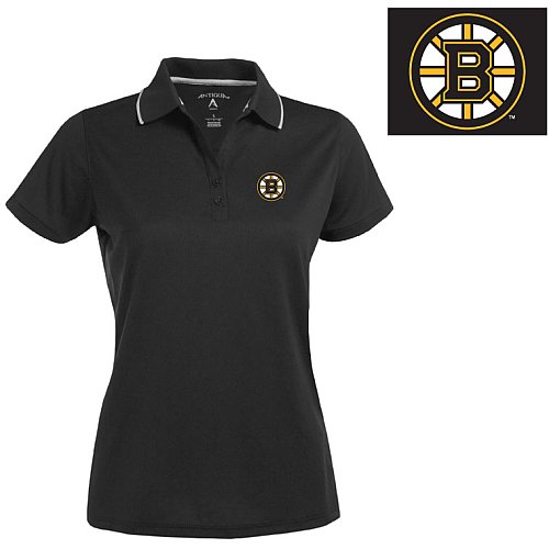 Antigua Boston Bruins Women's Impact Polo Shirt Large