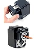 Deli Retro Camera Pencil Sharpener Black