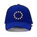 Speedy Pros European Union Seal Embroidery Adjustable Structured Baseball Hat Royal Blue