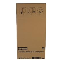 Scotch Mailing, Moving, and Storage Box, 12 Inches x 12 Inches x 12 Inches, Folded Box, 6-Pack (8012FB)