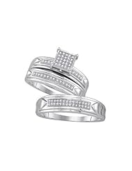 0.18CTW-DIA MICRO-PAVE TRIO SET