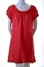 Poppy Garden Jacquard Bow Back Shift Dress Red S