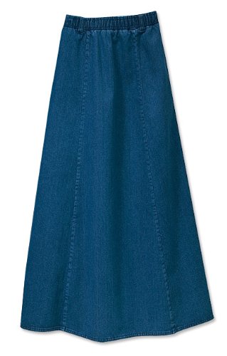 Vintage Denim Pull-on Skirt / Regular, Dark Indigo, Small