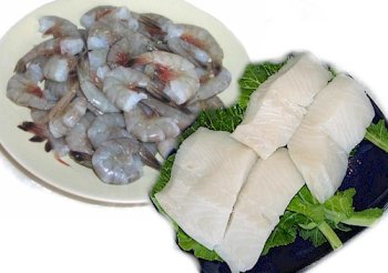 2 lbs. Halibut and 2 lbs. Jumbo Shrimp by Charleston Seafood