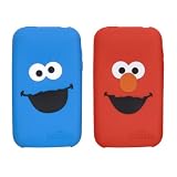 i.Sound Sesame Street Elmo/Cookie Monster Double-Pack Silicone Sleeves for iPod touch (Red/Blue)
