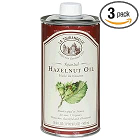 La Tourangelle Roasted Hazelnut Oil, 16.9-Ounce Unit (Pack of 3)