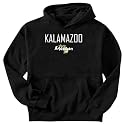 Sweatshirt Black " Kalamazoo City - Map State " Michigan Usa City
