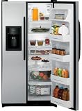 Review GE  / GE CleanSteel 22 Cubic Foot Side By Side Refrigerator