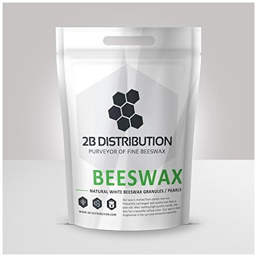 100% Pure, White, Organic Beeswax Pellets 8 lb.