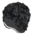 BEEMO Floral Petal Ladies Bathing Swim Cap - Black