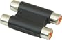 American Recorder Technologies Dual RCA Female to RCA Female Adapter Nickel