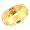 14K Yellow Gold Laser Design Ladies Wedding Band Size 4