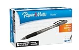 Paper Mate Profile Stick Ballpoint Pens, 12 Black Ink Pens (70601)