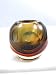 Murano Glass Vase Mouth Blown Art Amber Sommerso Vase K77