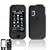 Black Rubber Case Cover Snap On Protective for Samsung Glyde U940