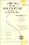 Activities for the Aged and Infirm: A Handbook for the Untrained Worker