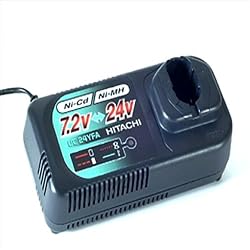 Hitachi UC24YFA 7-1/2-to-24-Volt NiCad/NiMH Pod Style Battery 3-Hour Universal Charger