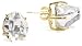 Katie Diamond "Uma" Yellow Gold Herkimer Diamond Earrings