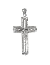 Clevereves 14K White Gold Pendant Cross 9.7 - Gram(s)