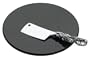 Arthur Court Grape Cheese Knife with 8-Inch Round Black Granite Cheese Board