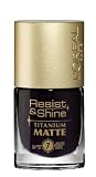Produkt-Bild: L'Or&eacute;al Paris Resist & Shine Titanium Matt Nagellack, 502 Burgundy Black