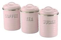 Typhoon Tea Coffee And Sugar Set Pink