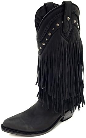 Liberty Black LB71124 Vegas Black Fringe Boots