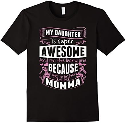 Men's My Doughter is super Awesome  Large Black